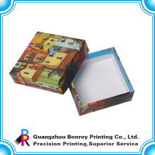 Caja de papel impresa colorida superior e inferior de cartón de gama alta